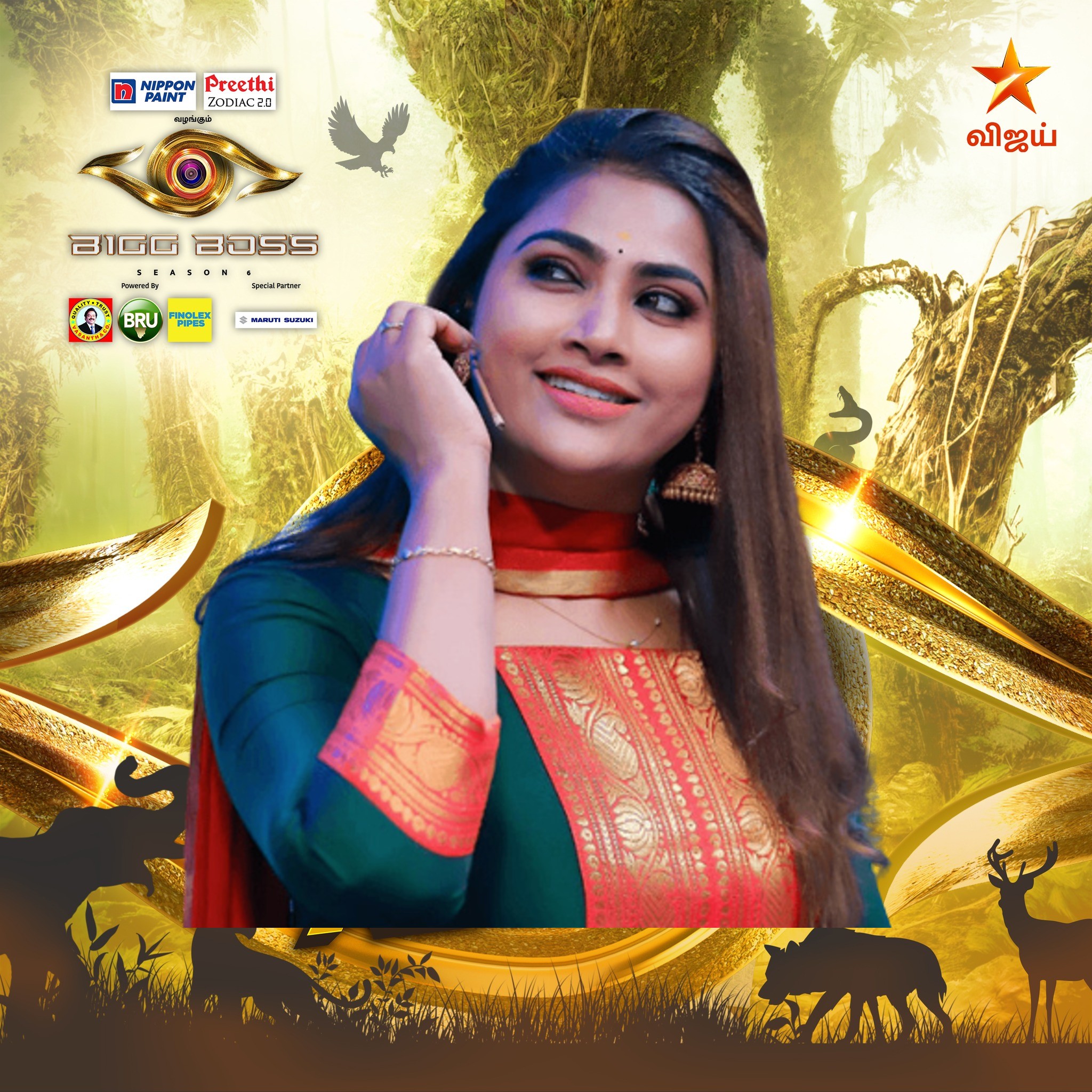 Bigg Boss Tamil contestant season 6 Myna